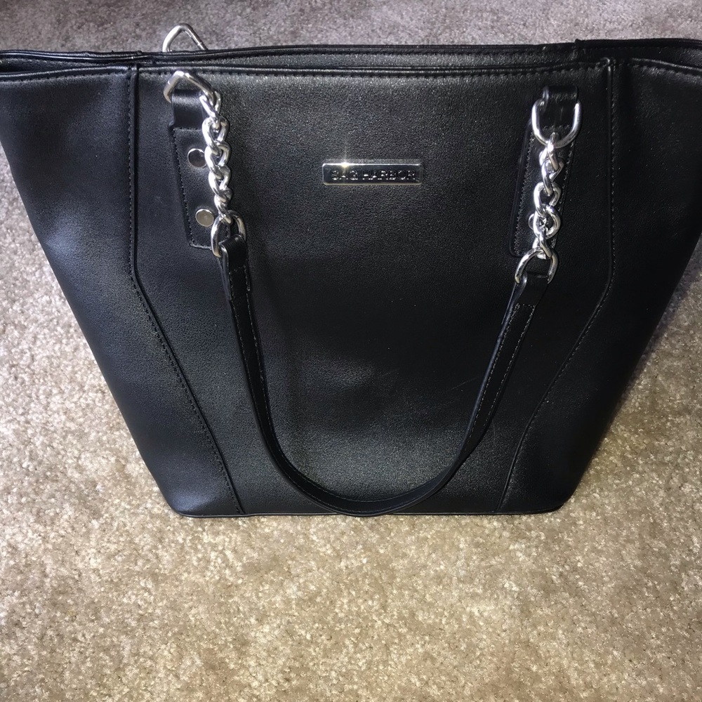 Black strap purse